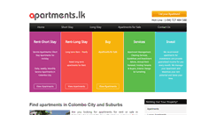 Desktop Screenshot of apartments.lk